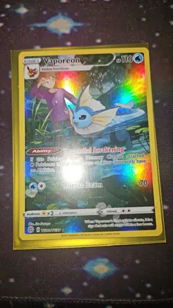 Vaporeon TG02/TG30 Swsh09: Brilliant Stars Trainer Gallery Holo Pokemon - Image 2