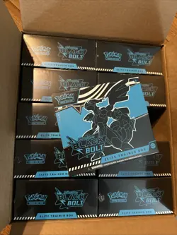 Pokemon Scarlet & Violet ETB Black Bolt Case Of 10 Factory Sealed Brand New - Image 2