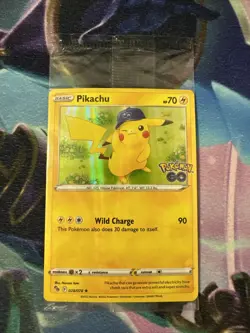 Pokemon TCG Pikachu Pokemon GO 028/078 Exclusive Sealed Promo 2022 - Image 1