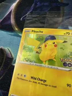 Pokemon TCG Pikachu Pokemon GO 028/078 Exclusive Sealed Promo 2022 - Image 3