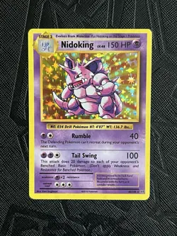 Pokemon TCG Nidoking 45/108 Evolutions Holo 2016 - LP(+) - Image 3