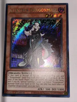 Yu-Gi-Oh TCG RA04-EN032 "Chamber Dragonmaid" 1st SECRET NM - Image 1