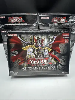 9x Lot Yugioh Supreme Darkness 1st edition Mini Box w/ 4 booster packs and token - Image 2