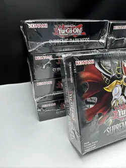 9x Lot Yugioh Supreme Darkness 1st edition Mini Box w/ 4 booster packs and token - Image 3