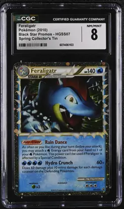 CGC 8 Feraligatr 2010 Black Star Promos HGSS07 Holo Pokemon Card - Image 1