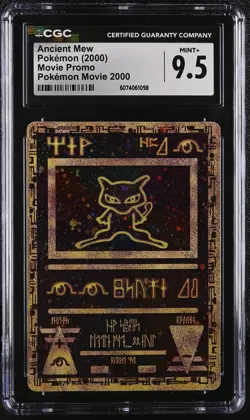 CGC 9.5 MINT+ Ancient Mew 2000 Movie Promo Holo Pokemon Card - Image 1