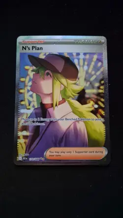 Pokemon N's Plan Special Illustration Rare Card 170/086 S&V Black Bolt - Image 1