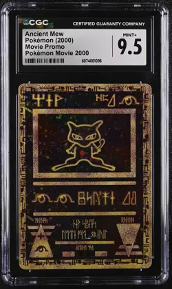 CGC 9.5 MINT+ Ancient Mew 2000 Movie Promo Holo Pokemon Card - Image 1