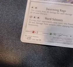 Durant 129/182 INSUFFICIENT INK ERROR Uncommon Pokemon Card - Image 2