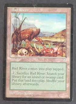 MTG Card - 1x Bad River - Mirage - Light Play LP - Vintage - Magic The Gathering - Image 1