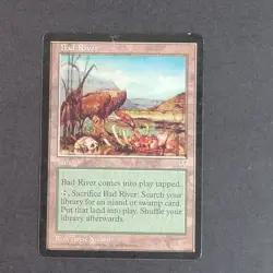 MTG Card - 1x Bad River - Mirage - Light Play LP - Vintage - Magic The Gathering - Image 2