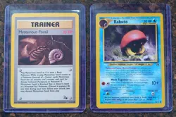 Kabuto 56/75, Common, Neo Discovery, Unlimited, Pokemon Card + Mysterious Fossil - Image 1