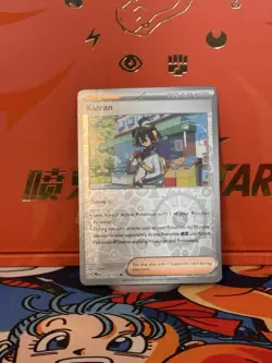 Kieran 113/131 Reverse Holo Prismatic Evolutions Pokemon Card (NM) - Image 1