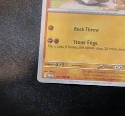 Nacli 101/182 INSUFFICIENT INK ERROR Common Pokemon Card - Image 2
