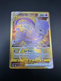 Pokemon TCG Mewtwo VSTAR Secret Rare Card 086/078 Pokemon Go - Image 1
