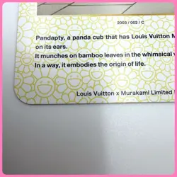 Louis Vuitton LV Takashi Murakami Panda Trading Card Limited - Image 3
