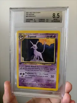 BGS 8.5 2001 Neo Discovery 1st Edition Espeon 20/75 Pokemon Card - Image 1