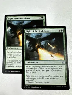 [X2] Sight of the Scalelords - Dragons of Tarkir Regular #207 Uncommon LP MTG - Image 1