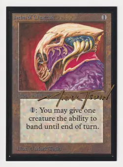 Shadow Signed Helm of Chatzuk LP Collectors' Edition CE Artist Mark Tedin MTG! - Image 1