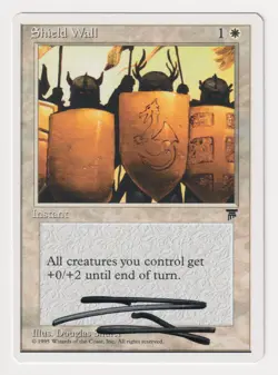 Signed Shield Wall Proof LP Chronicles Artist Douglas Shuler 1995 MTG Magic AP! - Image 1