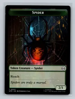 MTG Marvel's Spider-Man (0004 (0007) Double Sided Token Human,Treasure tcg NM - Image 1