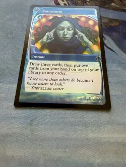 MTG Brainstorm Future Sight Mystery Booster 2 FOIL 155 Near Mint NM - Image 1