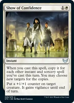 Show of Confidence Light Play, English Magic the Gathering MTG Strixhaven: Schoo - Image 1