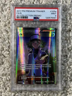 N Full Art PSA 9 Pokemon 2017 XY Premium Trainer Collection Promo 105a Low POP - Image 5