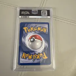 1999 Pokemon Base Game 1st Edition PSA 8 Machamp Holo #8 NM-MT - Image 2