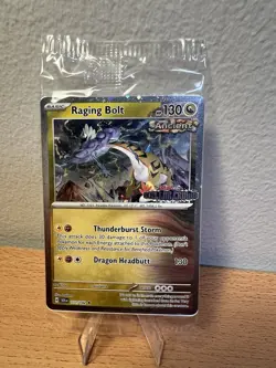 Sealed Promo Raging Bolt 111/142 Stellar Crown Stamped Pokemon - Image 1