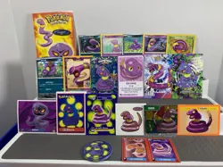 Pokemon Lot of 20 Cards and Stickers All Ekans #23 Ekans Only Pokemon Lot - Image 1