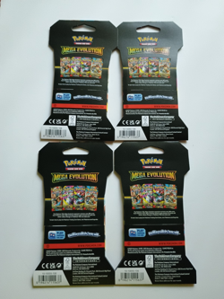 Pokemon TCG Mega Evolution Sleeved Booster Pack Full Art Set Of 4 New 2025 - Image 2