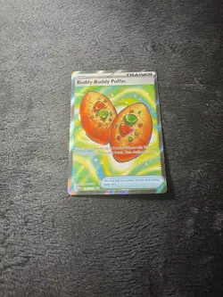 NM/M Buddy-Buddy Poffin Full Art Pokemon TCG Mega Evolution Ultra Rare 167/132 - Image 1