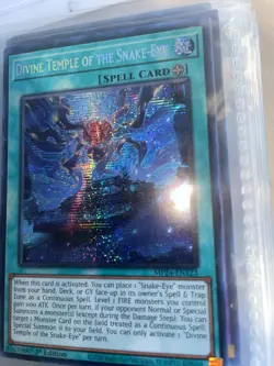 Divine Temple of the Snake-Eye Prismatic Secret Rare 1st Edition Yugioh - Image 2