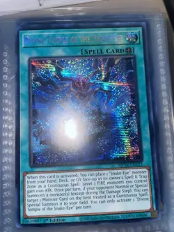 Divine Temple of the Snake-Eye Prismatic Secret Rare 1st Edition Yugioh - Image 3