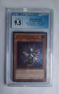 Yugioh Glow-Up Bulb Ultimate Rare 1st Ed CGC 10 STBL-EN018 / CGC 9.5 / Pop 1 - Image 4