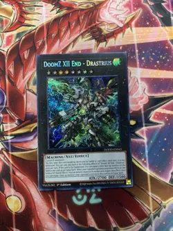 Yugioh DoomZ XII End - Drastrius DOOD-EN045 Secret Rare 1st Ed - Image 1