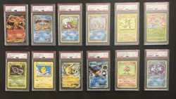 PSA Lot Of 12 Graded Pokemon Cards! Charizard, Pikachu, Blastoise, WOTC and More - Image 1