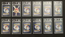 PSA Lot Of 12 Graded Pokemon Cards! Charizard, Pikachu, Blastoise, WOTC and More - Image 2
