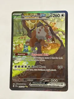 Pokemon TCG Bloodmoon Ursaluna EX Twilight Masquerade Card 216/167 NM - Image 1