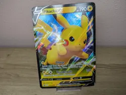 Pikachu V Jumbo Pokemon TCG SWSH061 Promo Shining Fates Oversized Card NM - Image 1