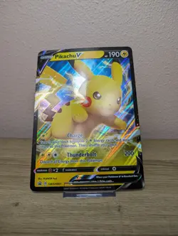 Pikachu V Jumbo Pokemon TCG SWSH061 Promo Shining Fates Oversized Card NM - Image 3