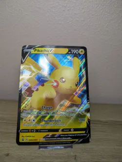 Pikachu V Jumbo Pokemon TCG SWSH061 Promo Shining Fates Oversized Card NM - Image 5