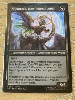 Sephiroth, Fabled SOLDIER Final Fantasy Regular Edition MINT MtG card - Image 2