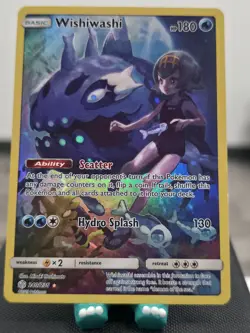 Wishiwashi 240/236 Secret Cosmic Eclipse Holo Full Art Pokemon Card Near Mint NM - Image 1