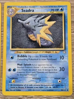 Seadra 48/111 + Horsea 62/111 Neo Genesis Regular Pokemon TCG Cards Set - Image 3