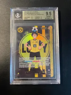 ONE PIECE x BVB Monkey D. Luffy Promo Card ST13-003 BECKETT BGS 9.5 - Image 1