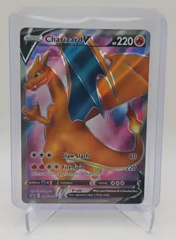 Pokemon TCG Champions Path Charizard v Full Art Black Star Promo Card SWSH050 - Image 1