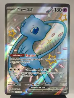 Pokemon: Shiny Mew EX Full art, Paldean Fates Holo Card 216/091 - Image 1