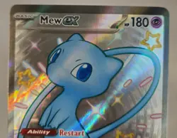 Pokemon: Shiny Mew EX Full art, Paldean Fates Holo Card 216/091 - Image 3